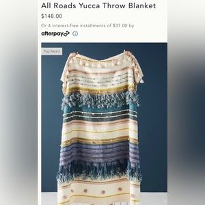 Anthropologie Throw Blanket